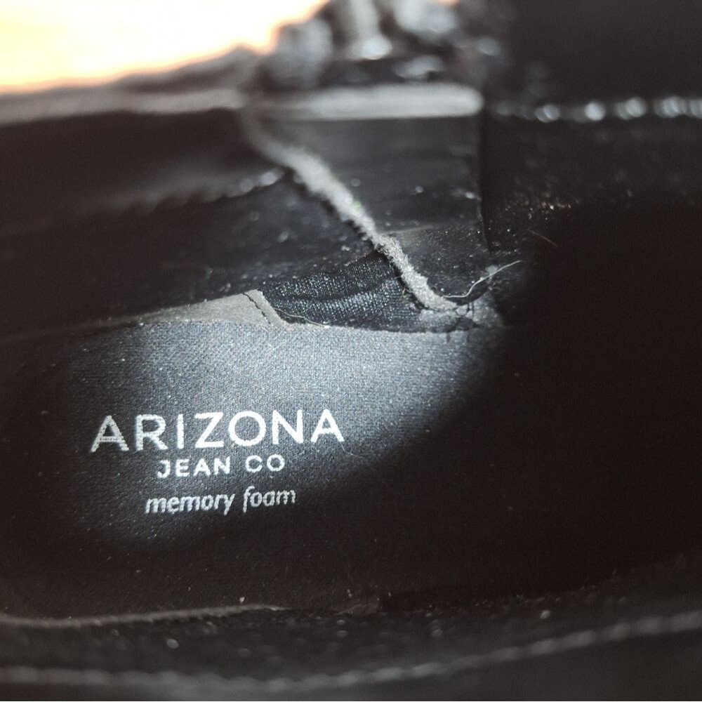 Arizona Jean Co Black Ankle Boots Lambay Memory Foam Zip Up Size 7 M Womens - Picture 3 of 7